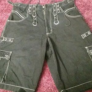 Black concert shorts